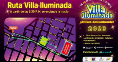 Este 24 de noviembre recorre la nueva ruta de la Villa Iluminada en Atlixco