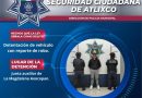En Atlixco dettienen a tres personas y aseguran vehículo robado.