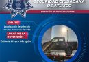 Localiza Policía Municipal vehículo con reporte de robo en Atlixco
