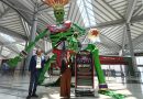 Catrina Monumental de Atlixco llega al AIFA para el mundial de fútbol