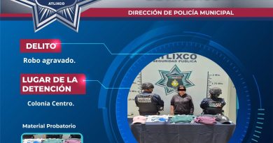 Policía de Atlixco atiende oportunamente reporte de robo en comercio