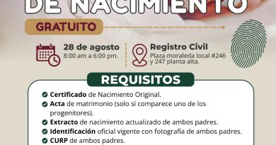 Atlixco tendrá jornada gratuita para registros de nacimiento